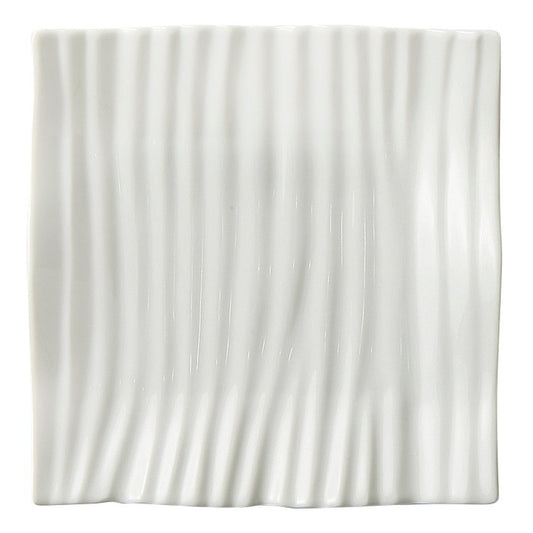 ユーロウェーブ20cmスクエアプレート [ 20.2 x 2.6cm 500g ] | 四角 スクエア スクエアー 角皿 パスタ 人気 おすすめ 食器 洋食器 業務用 飲食店 カフェ うつわ 器 おしゃれ かわいい ギフト プレゼント 引き出物 誕生日 贈り物 贈答品