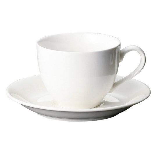 ＮＢ強化ＴＬアメリカン碗皿 [ 8.6 x 6.6cm･225cc 15 x 2cm 352g ] [ カップ＆ソーサー ] | コーヒー カップ ティー 紅茶 喫茶 碗皿 人気 おすすめ 食器 洋食器 業務用 飲食店 カフェ うつわ 器 おしゃれ かわいい ギフト プレゼント 引き出物 誕生日 贈答品