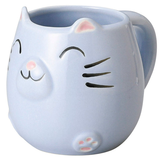 パステルライトパープル福ねこ [ 7 x 12.5 x 9cm･310cc 190g ] [ マグカップ ] | マグ マグカップ コーヒー 紅茶 ティー 人気 おすすめ 食器 洋食器 業務用 飲食店 カフェ うつわ 器 おしゃれ かわいい ギフト プレゼント 引き出物 誕生日 贈り物 贈答品
