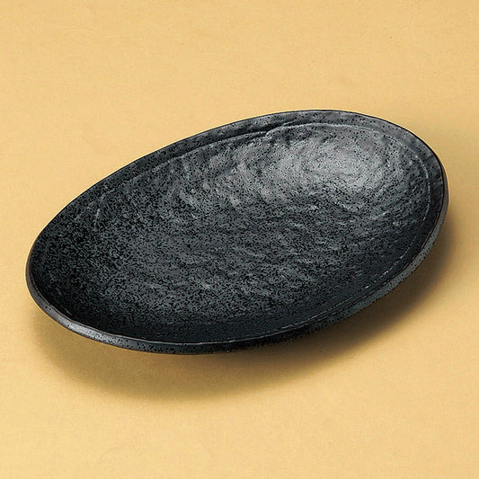 楕円皿 黒釉楕円皿 [ 21 x 14.5 x 2.5cm ] | オーバルプレート 楕円皿 人気 おすすめ パスタ皿 フルーツ皿 食器 業務用 飲食店 カフェ うつわ 器 おしゃれ かわいい ギフト プレゼント 誕生日 贈り物 贈答品