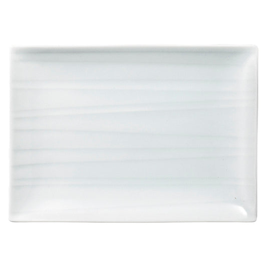 SUZUMI18cm長角皿(青白) [ 18 x 13 x 1.7cm 256g ] | 四角 スクエア スクエアー 角皿 パスタ 人気 おすすめ 食器 洋食器 業務用 飲食店 カフェ うつわ 器 おしゃれ かわいい ギフト プレゼント 引き出物 誕生日 贈り物 贈答品