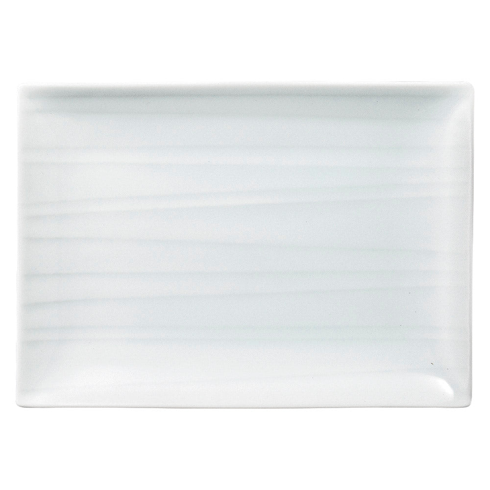 SUZUMI18cm長角皿(青白) [ 18 x 13 x 1.7cm 256g ] | 四角 スクエア スクエアー 角皿 パスタ 人気 おすすめ 食器 洋食器 業務用 飲食店 カフェ うつわ 器 おしゃれ かわいい ギフト プレゼント 引き出物 誕生日 贈り物 贈答品
