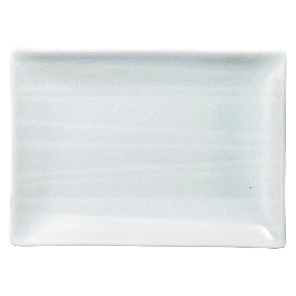 SUZUMI15cm長角皿(青白) [ 15 x 11 x 1.7cm 200g ] | 四角 スクエア スクエアー 角皿 パスタ 人気 おすすめ 食器 洋食器 業務用 飲食店 カフェ うつわ 器 おしゃれ かわいい ギフト プレゼント 引き出物 誕生日 贈り物 贈答品