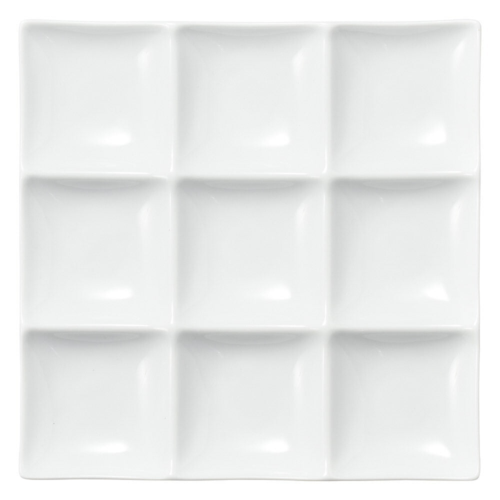 フィースト 9連彩トレー [ 23.8 x 2.7cm 714g ]| 中皿 サラダ パスタ 取り皿 プレート 人気 おすすめ 食器 洋食器 業務用 飲食店 カフェ うつわ 器 おしゃれ かわいい ギフト プレゼント 引き出物 誕生日 贈り物 贈答品