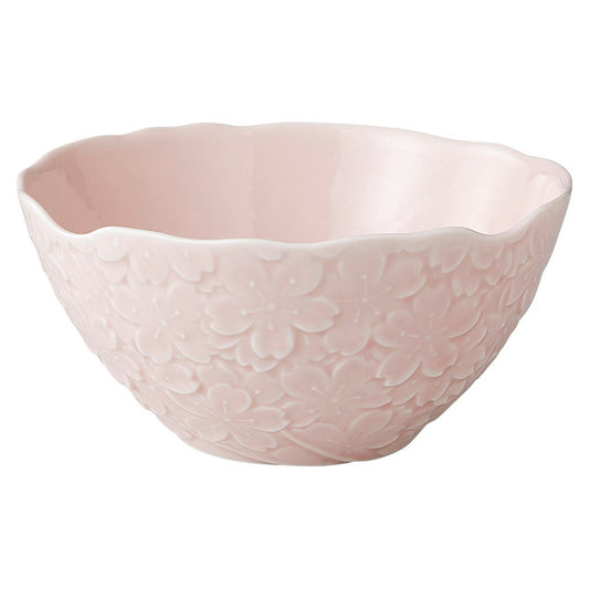 ピンク桜サラダボール [ 18 x 18 x 8.7cm 531g ]| 中皿 サラダ パスタ 取り皿 プレート 人気 おすすめ 食器 洋食器 業務用 飲食店 カフェ うつわ 器 おしゃれ かわいい ギフト プレゼント 引き出物 誕生日 贈り物 贈答品