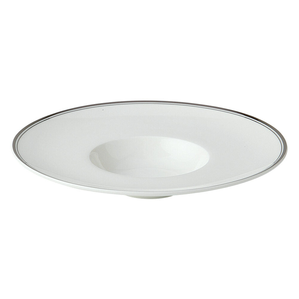 Fine Bone China(CN) stage platinum PL22cm平型スープ [ 21.8 x 21.8 x 4.4cm 370g ] [ スープ皿 ]