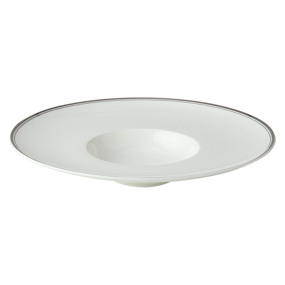 Fine Bone China(CN) stage platinum PL26cm平型スープ [ 25.8 x 25.8 x 5cm 549g ] [ スープ皿 ] | スープボウル スープ碗 汁椀 スープマグ 人気 おすすめ 食器 洋食器 カフェ おしゃれ かわいい ギフト プレゼント 引き出物 誕生日 贈り物 贈答品