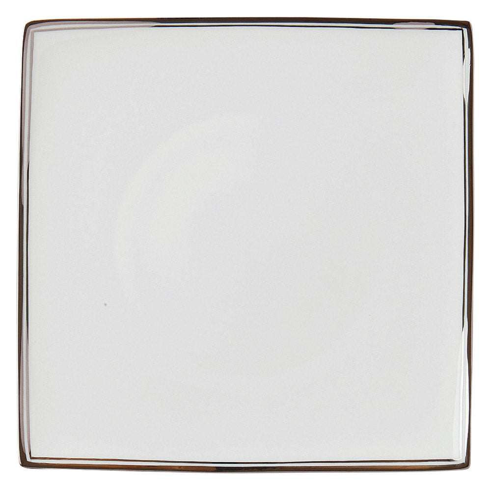 Fine Bone China(CN) stage platinum PL27cmスクエア [ 26.9 x 26.9 x 1.4cm 860g ] | 四角 スクエア スクエアー 角皿 パスタ 人気 おすすめ 食器 洋食器 業務用 飲食店 カフェ うつわ 器 おしゃれ かわいい ギフト プレゼント 引き出物 誕生日 贈り物 贈答品