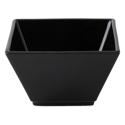 ブラックスクエアボール大 [ 10.9 x 10.9 x 6.6cm 275g ] | 四角 スクエア スクエアー 角皿 パスタ 人気 おすすめ 食器 洋食器 業務用 飲食店 カフェ うつわ 器 おしゃれ かわいい ギフト プレゼント 引き出物 誕生日 贈り物 贈答品