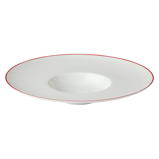Fine Bone China(CN) stage RED RED26cm平型スープ [ 25.8 x 25.8 x 5cm 549g ] [ スープ皿 ] | スープボウル スープ碗 汁椀 スープマグ 人気 おすすめ 食器 洋食器 カフェ おしゃれ かわいい ギフト プレゼント 引き出物 誕生日 贈り物 贈答品