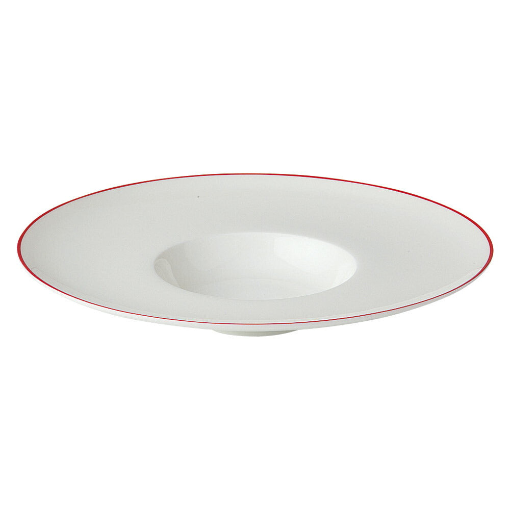 Fine Bone China(CN) stage RED RED26cm平型スープ [ 25.8 x 25.8 x 5cm 549g ] [ スープ皿 ] | スープボウル スープ碗 汁椀 スープマグ 人気 おすすめ 食器 洋食器 カフェ おしゃれ かわいい ギフト プレゼント 引き出物 誕生日 贈り物 贈答品