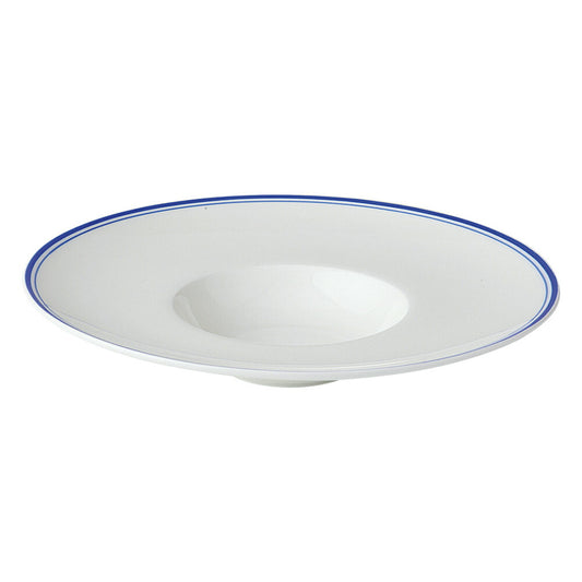 Fine Bone China(CN) stage BLUE BLUE22cm平型スープ [ 21.8 x 21.8 x 4.4cm 370g ] [ スープ皿 ]