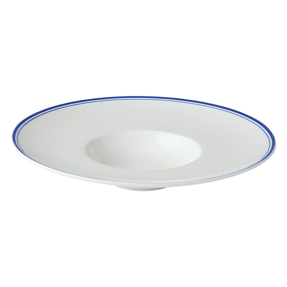 Fine Bone China(CN) stage BLUE BLUE22cm平型スープ [ 21.8 x 21.8 x 4.4cm 370g ] [ スープ皿 ]