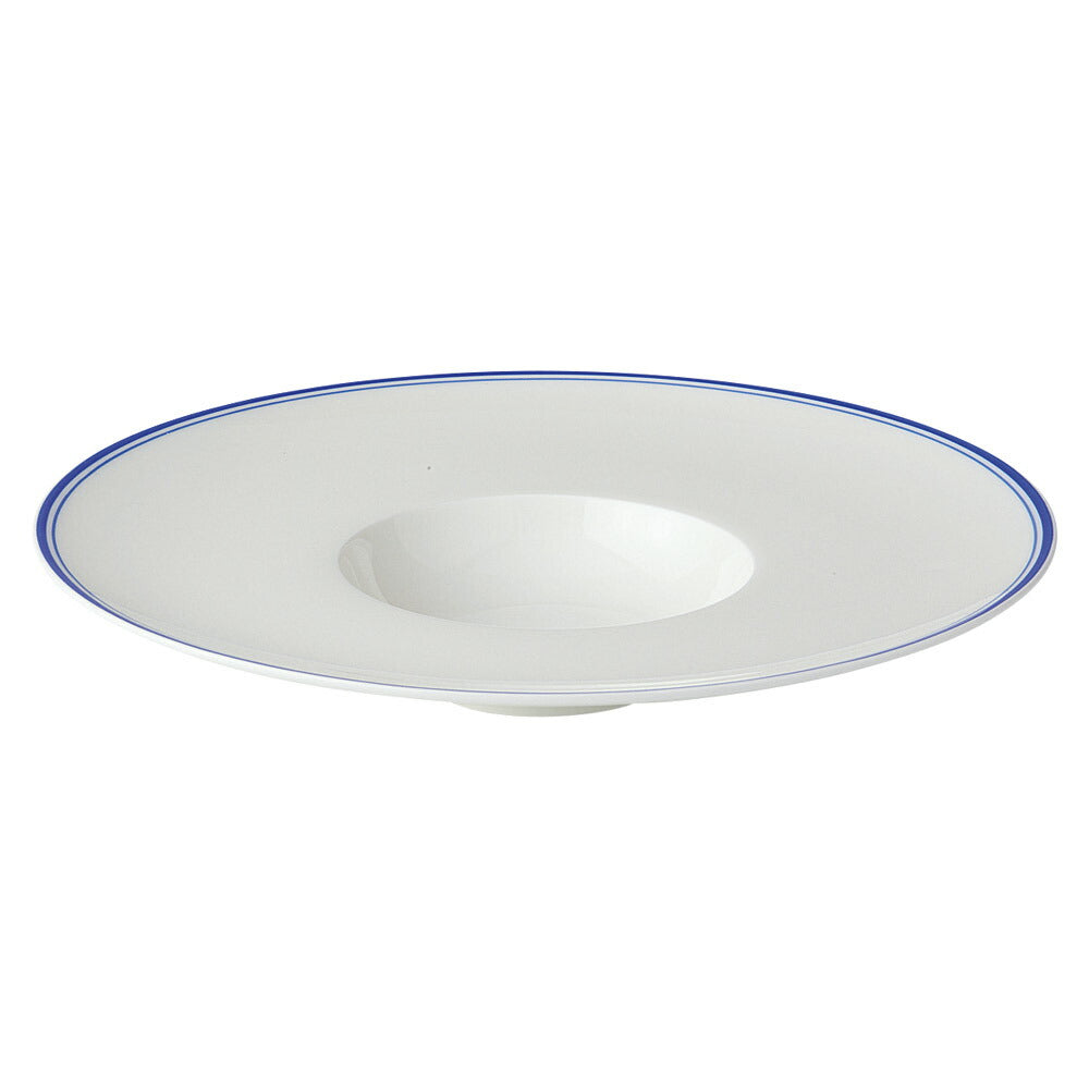 Fine Bone China(CN) stage BLUE BLUE29cm平型スープ [ 28.8 x 28.8 x 5cm 818g ] [ スープ皿 ] | スープボウル スープ碗 汁椀 スープマグ 人気 おすすめ 食器 洋食器 カフェ おしゃれ かわいい ギフト プレゼント 引き出物 誕生日 贈り物 贈答品