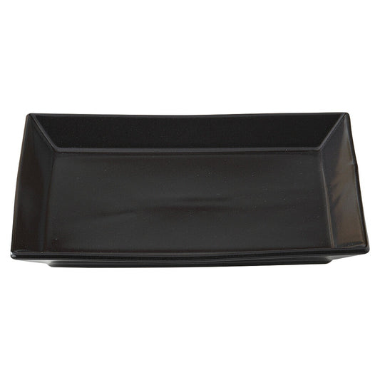 黒マット長角皿 中 [ 22 x 15.2 x 2.5cm 457g ] | 四角 スクエア スクエアー 角皿 パスタ 人気 おすすめ 食器 洋食器 業務用 飲食店 カフェ うつわ 器 おしゃれ かわいい ギフト プレゼント 引き出物 誕生日 贈り物 贈答品