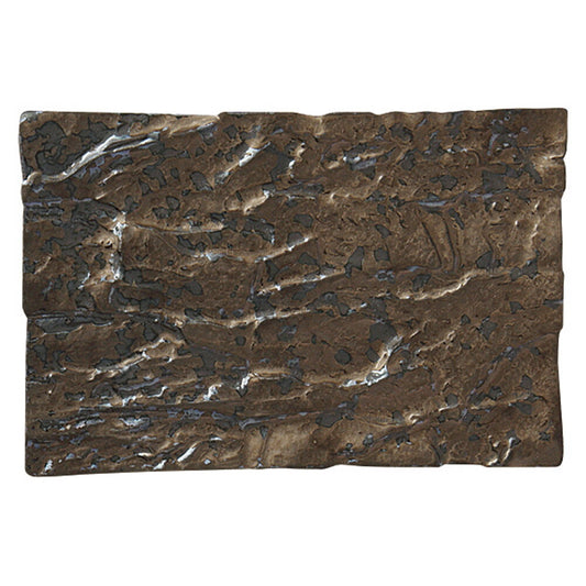 ブロンズ炭型長角皿 小 [ 19 x 12.7 x 1cm 527g ] | 四角 スクエア スクエアー 角皿 パスタ 人気 おすすめ 食器 洋食器 業務用 飲食店 カフェ うつわ 器 おしゃれ かわいい ギフト プレゼント 引き出物 誕生日 贈り物 贈答品