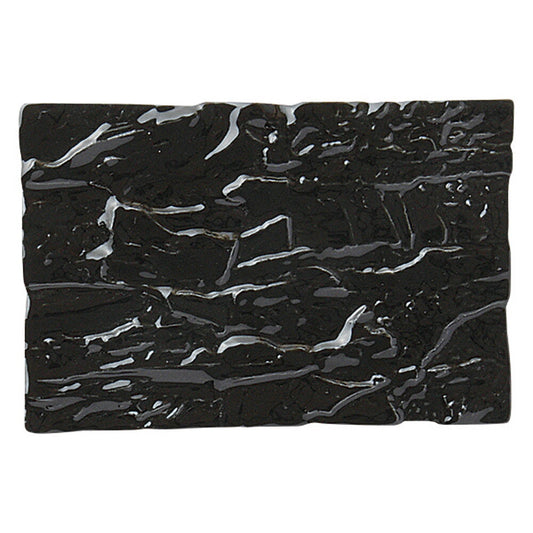 ブラック炭型長角皿 小 [ 19 x 12.7 x 1cm 529g ] | 四角 スクエア スクエアー 角皿 パスタ 人気 おすすめ 食器 洋食器 業務用 飲食店 カフェ うつわ 器 おしゃれ かわいい ギフト プレゼント 引き出物 誕生日 贈り物 贈答品