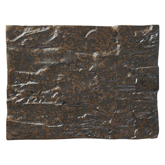 ブロンズ炭型長角皿 大 [ 24.5 x 18.4 x 1cm 995g ] | 四角 スクエア スクエアー 角皿 パスタ 人気 おすすめ 食器 洋食器 業務用 飲食店 カフェ うつわ 器 おしゃれ かわいい ギフト プレゼント 引き出物 誕生日 贈り物 贈答品