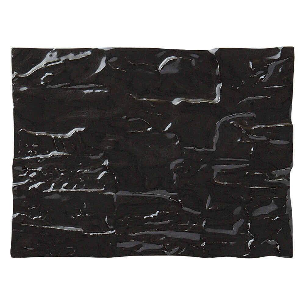黒マット炭型長角皿 大 [ 24.5 x 18.4 x 1cm 997g ] | 四角 スクエア スクエアー 角皿 パスタ 人気 おすすめ 食器 洋食器 業務用 飲食店 カフェ うつわ 器 おしゃれ かわいい ギフト プレゼント 引き出物 誕生日 贈り物 贈答品