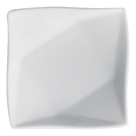 もだんコントラスト 白磁10cm折紙プレート [ 10.2 x 2cm ]