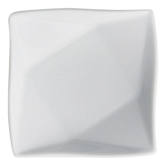 もだんコントラスト 白磁15cm折紙プレート [ 16.1 x 2.3cm ] | 四角 スクエア スクエアー 角皿 パスタ 人気 おすすめ 食器 洋食器 業務用 飲食店 カフェ うつわ 器 おしゃれ かわいい ギフト プレゼント 引き出物 誕生日 贈り物 贈答品