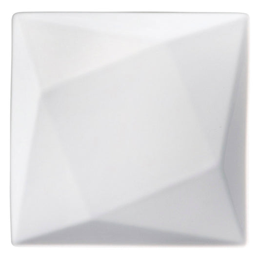 もだんコントラスト 白磁20cm折紙プレート [ 20.4 x 2.5cm ]