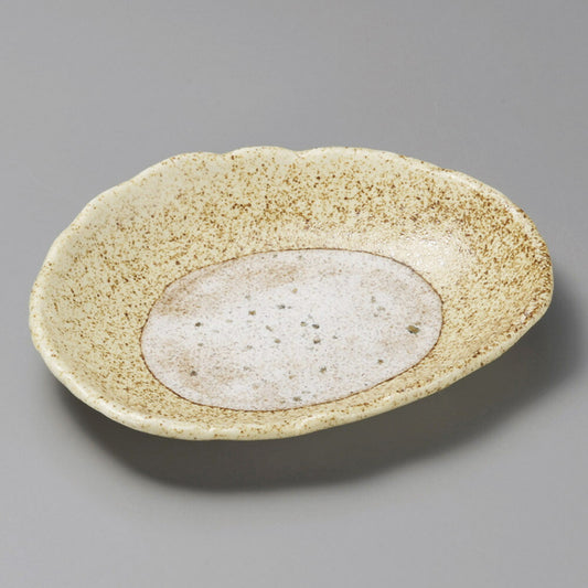 楕円皿 伊賀風帯変形皿 [ 20.3 x 16.5 x 3.5cm ] | オーバルプレート 楕円皿 人気 おすすめ パスタ皿 フルーツ皿 食器 業務用 飲食店 カフェ うつわ 器 おしゃれ かわいい ギフト プレゼント 誕生日 贈り物 贈答品