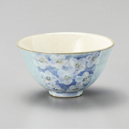 茶碗 粉引花畑飯碗 青 [ 12 x 6.5cm ] | ちゃわん お茶碗 飯碗 ご飯茶碗 白米 人気 おすすめ 食器 業務用 飲食店 カフェ うつわ 器 おしゃれ かわいい ギフト プレゼント 引き出物 誕生日 贈り物 贈答品