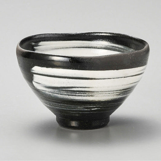 茶碗 黒陶飯碗 [ 11.5 x 7.2cm ]