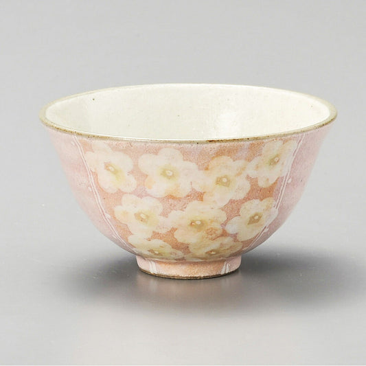 茶碗 粉引花畑飯碗 ピンク [ 12 x 6.5cm ] | ちゃわん お茶碗 飯碗 ご飯茶碗 白米 人気 おすすめ 食器 業務用 飲食店 カフェ うつわ 器 おしゃれ かわいい ギフト プレゼント 引き出物 誕生日 贈り物 贈答品
