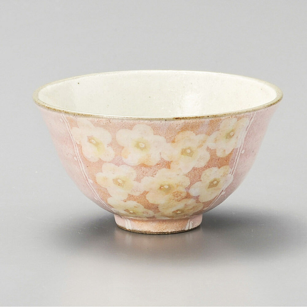 茶碗 粉引花畑飯碗 ピンク [ 12 x 6.5cm ] | ちゃわん お茶碗 飯碗 ご飯茶碗 白米 人気 おすすめ 食器 業務用 飲食店 カフェ うつわ 器 おしゃれ かわいい ギフト プレゼント 引き出物 誕生日 贈り物 贈答品