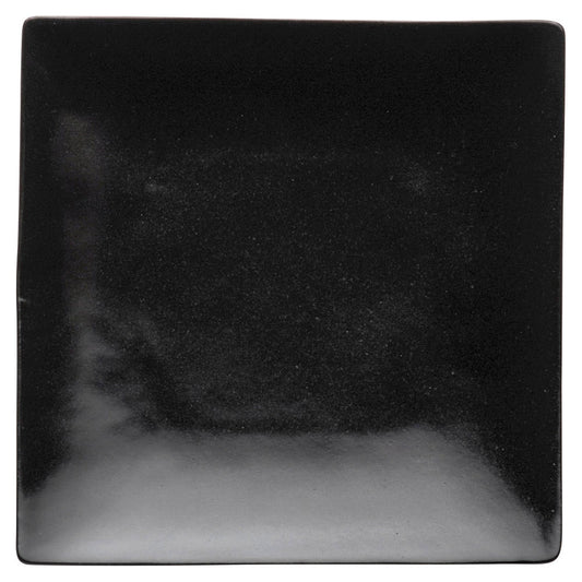 もだんコントラスト 黒釉正角6.0皿 [ 18 x 2.5cm ]