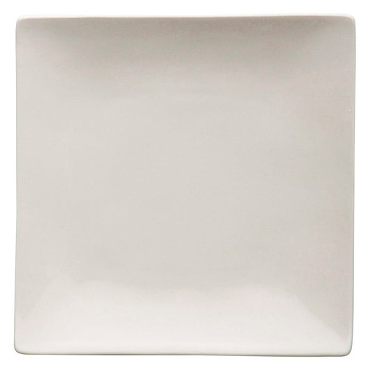 もだんコントラスト 白釉正角6.0皿 [ 18 x 2.5cm ]