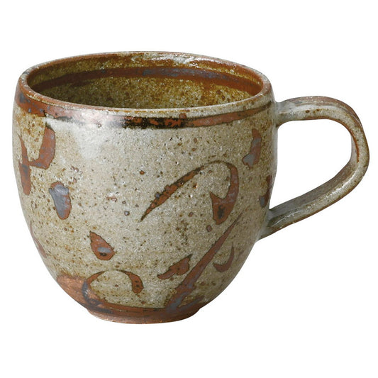 砂唐津鉄絵マグカップ [ 10 x 8.5cm･330cc ] [ マグカップ ] | マグ マグカップ コーヒー 紅茶 ティー 人気 おすすめ 食器 洋食器 業務用 飲食店 カフェ うつわ 器 おしゃれ かわいい ギフト プレゼント 引き出物 誕生日 贈り物 贈答品