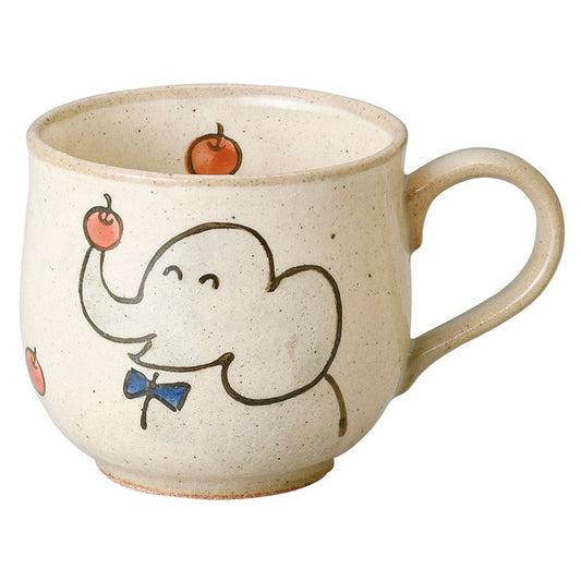 粉引ぞう子供マグカップ [ 7.3 x 6.9cm･220cc ] [ マグカップ ] | マグ マグカップ コーヒー 紅茶 ティー 人気 おすすめ 食器 洋食器 業務用 飲食店 カフェ うつわ 器 おしゃれ かわいい ギフト プレゼント 引き出物 誕生日 贈り物 贈答品