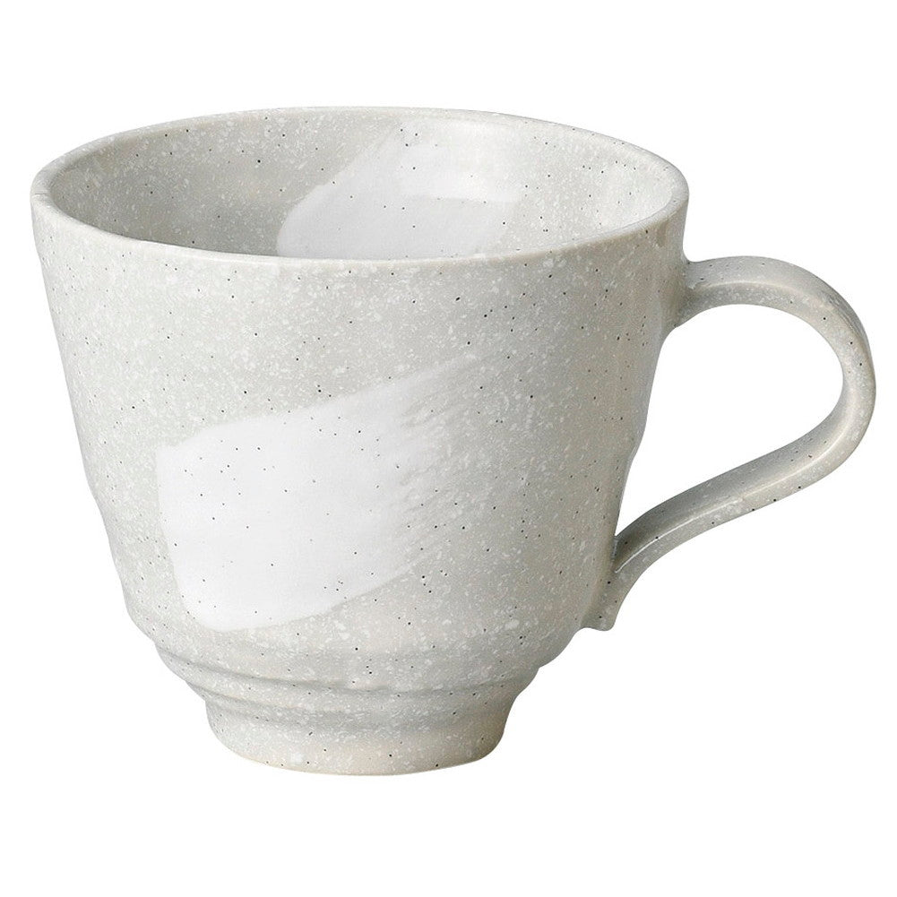 グレー白刷毛マグカップ [ 9.5 x 9cm･340cc ] [ マグカップ ] | マグ マグカップ コーヒー 紅茶 ティー 人気 おすすめ 食器 洋食器 業務用 飲食店 カフェ うつわ 器 おしゃれ かわいい ギフト プレゼント 引き出物 誕生日 贈り物 贈答品