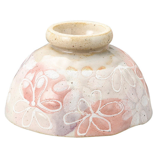 刷毛一珍花飯碗 赤 小 [ 10 x 6.3cm ]