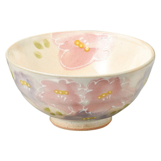 粉引花束飯碗 小 [ 11.5 x 5.6cm ] | ちゃわん お茶碗 飯碗 ご飯茶碗 白米 人気 おすすめ 食器 業務用 飲食店 カフェ うつわ 器 おしゃれ かわいい ギフト プレゼント 引き出物 誕生日 贈り物 贈答品
