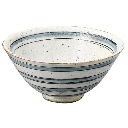 黒ごすこま筋飯碗 小 [ 12 x 5.7cm ] | ちゃわん お茶碗 飯碗 ご飯茶碗 白米 人気 おすすめ 食器 業務用 飲食店 カフェ うつわ 器 おしゃれ かわいい ギフト プレゼント 引き出物 誕生日 贈り物 贈答品