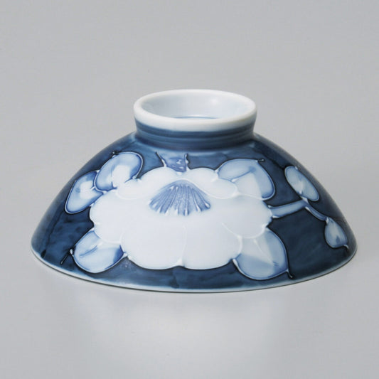 茶碗 白盛山茶花中平 [ 12 x 5.3cm ] | ちゃわん お茶碗 飯碗 ご飯茶碗 白米 人気 おすすめ 食器 業務用 飲食店 カフェ うつわ 器 おしゃれ かわいい ギフト プレゼント 引き出物 誕生日 贈り物 贈答品