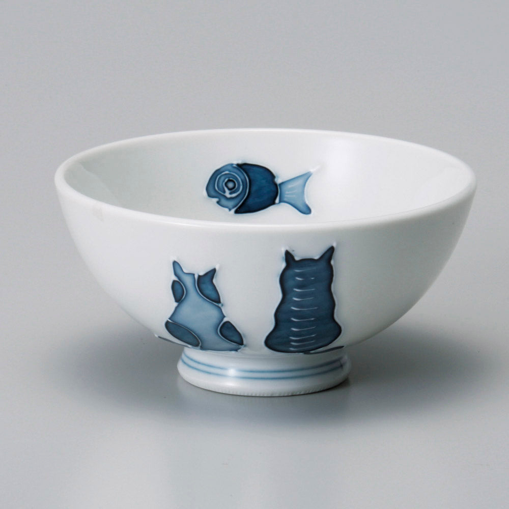 茶碗 猫小平 [ 11 x 6cm ] | ちゃわん お茶碗 飯碗 ご飯茶碗 白米 人気 おすすめ 食器 業務用 飲食店 カフェ うつわ 器 おしゃれ かわいい ギフト プレゼント 引き出物 誕生日 贈り物 贈答品