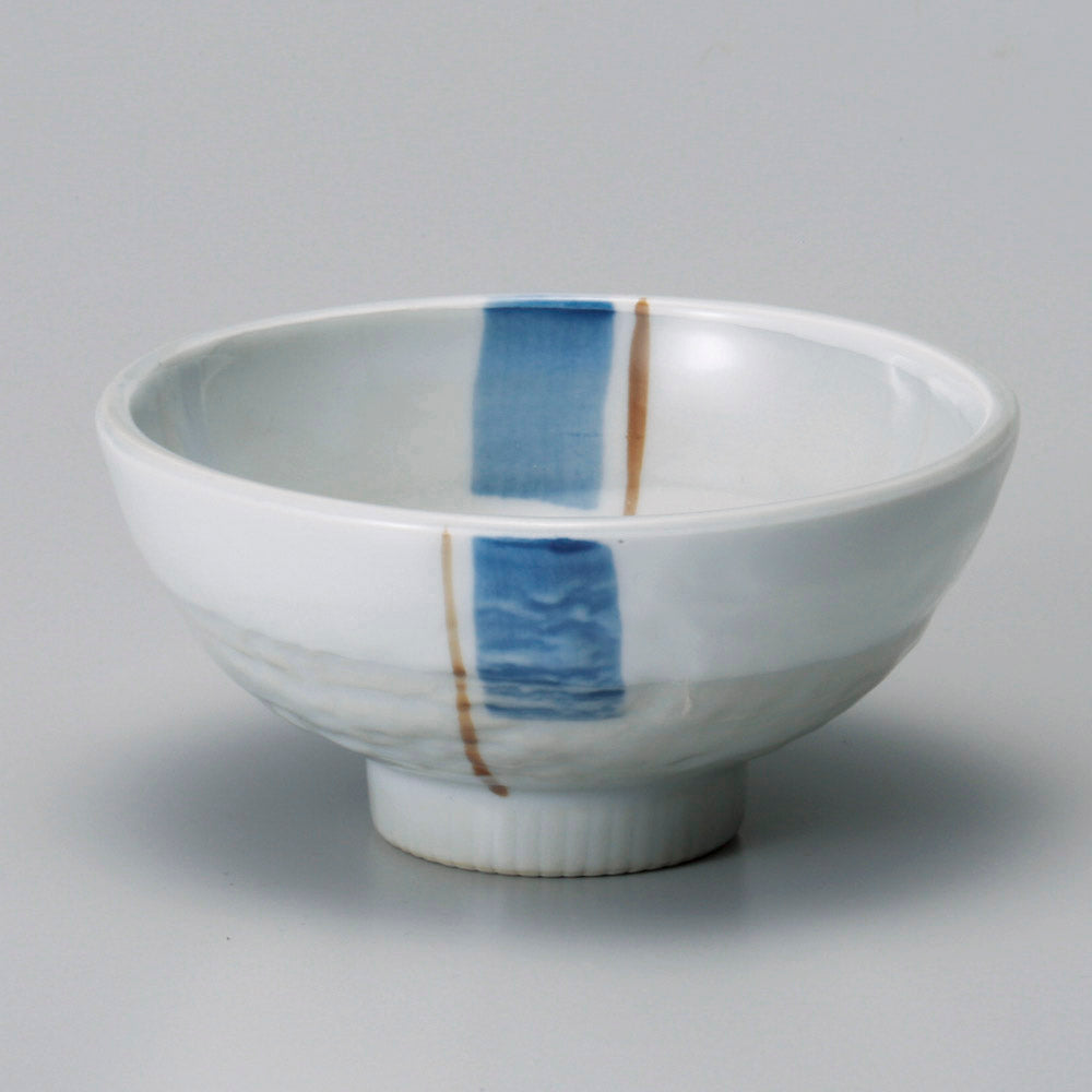 茶碗 石垣乳白中筋小丸 [ 11 x 5.6cm ] | ちゃわん お茶碗 飯碗 ご飯茶碗 白米 人気 おすすめ 食器 業務用 飲食店 カフェ うつわ 器 おしゃれ かわいい ギフト プレゼント 引き出物 誕生日 贈り物 贈答品