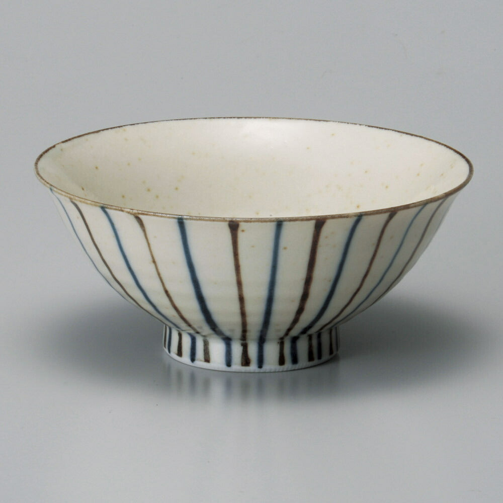 茶碗 二色細十草大平 [ 13 x 5.8cm ] | ちゃわん お茶碗 飯碗 ご飯茶碗 白米 人気 おすすめ 食器 業務用 飲食店 カフェ うつわ 器 おしゃれ かわいい ギフト プレゼント 引き出物 誕生日 贈り物 贈答品