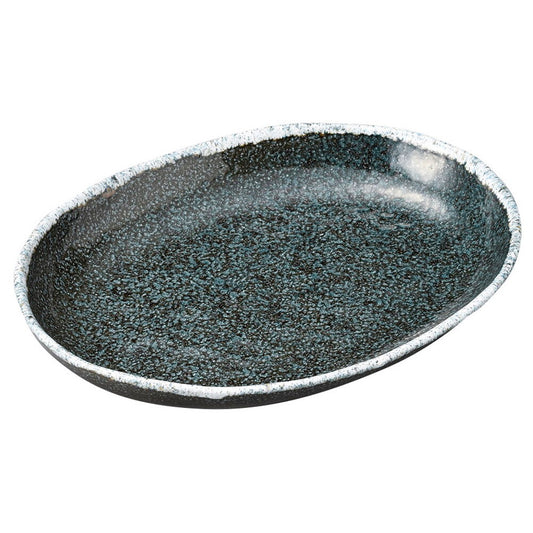 青唐津9.0ダ円皿 [ 26.5 x 20 x 3.5cm 650g ] [ 楕円皿 ]
