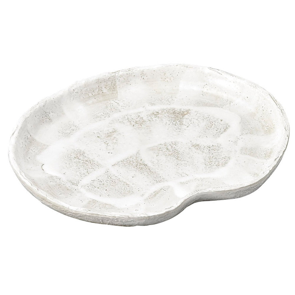 乳白志野8.0雲形皿 [ 24.5 x 19.5 x 2.5cm 630g ] [ 楕円皿 ] | オーバルプレート 楕円皿 人気 おすすめ パスタ皿 フルーツ皿 食器 業務用 飲食店 カフェ うつわ 器 おしゃれ かわいい ギフト プレゼント 誕生日 贈り物 贈答品