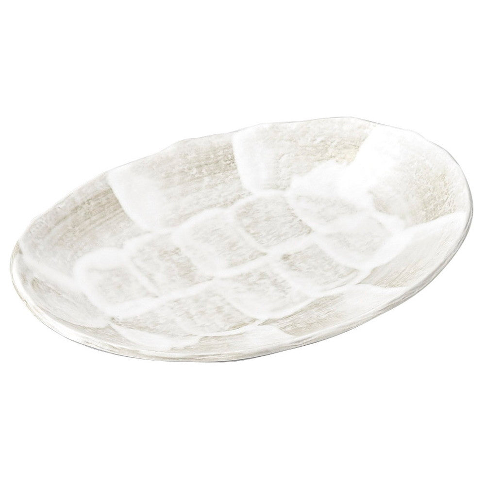乳白志野6.8だ円鉢 [ 20.5 x 14.5 x 3cm 280g ] [ 楕円皿 ] | オーバルプレート 楕円皿 人気 おすすめ パスタ皿 フルーツ皿 食器 業務用 飲食店 カフェ うつわ 器 おしゃれ かわいい ギフト プレゼント 誕生日 贈り物 贈答品
