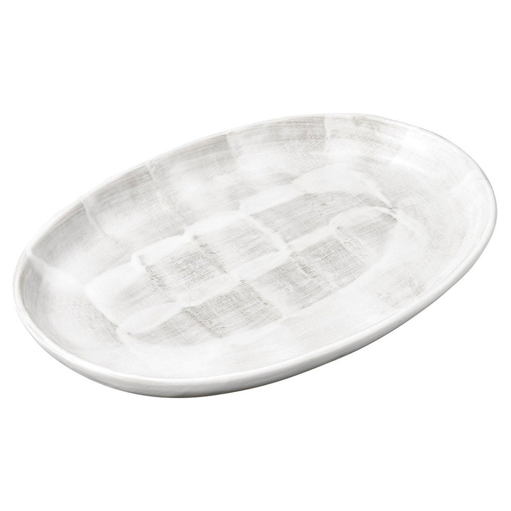 乳白志野小判7号皿 [ 22.5 x 15.3 x 2cm 370g ] [ 楕円皿 ] | オーバルプレート 楕円皿 人気 おすすめ パスタ皿 フルーツ皿 食器 業務用 飲食店 カフェ うつわ 器 おしゃれ かわいい ギフト プレゼント 誕生日 贈り物 贈答品