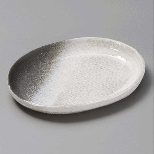 楕円皿 富士6.0小判皿 [ 18 x 12.5 x 2cm ]