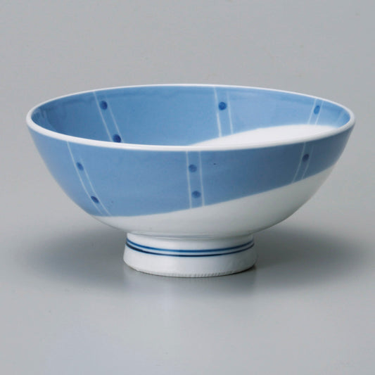茶碗 内外水玉中平 [ 11.5 x 5.5cm ]
