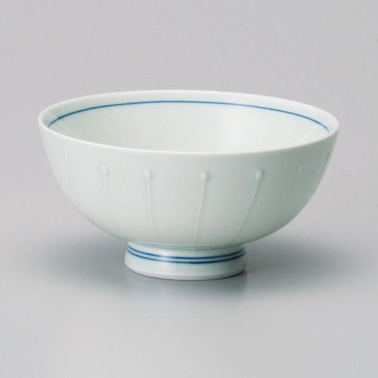茶碗 ヒワ磁一珍十草中平 [ 11.4 x 5.6cm ]